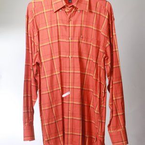 Tommy Hilfiger Orange Cotton Shirt
